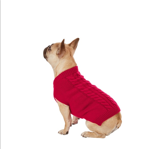 Frisco Cable Knit Dog Sweater 